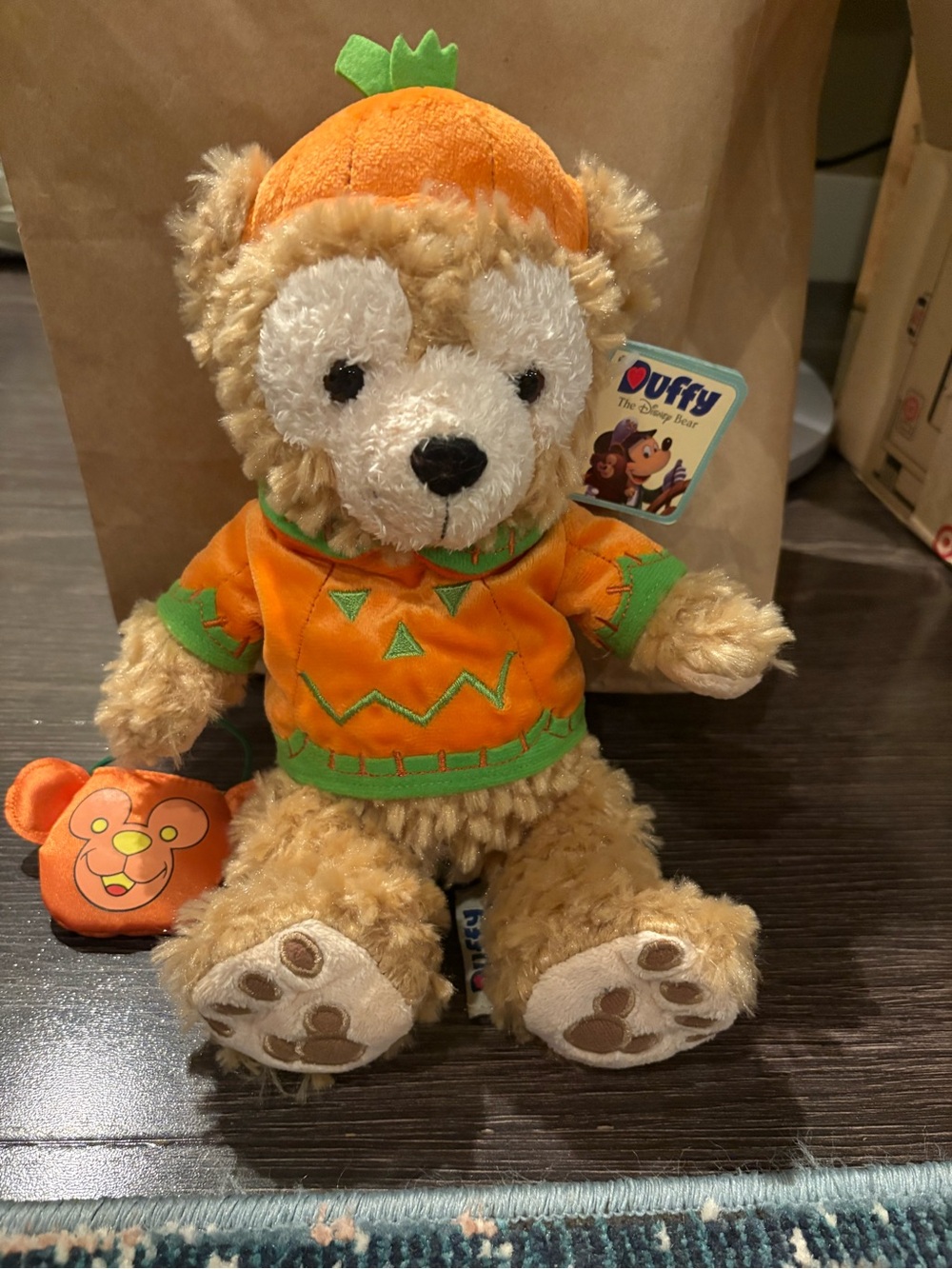 Halloween Duffy Disney Bear pumpkin NWT